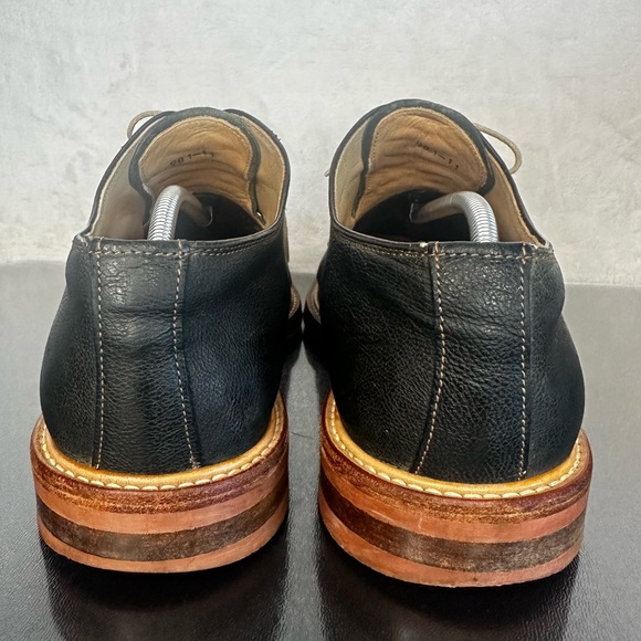 Russell & Bromley Men's Leather Derby Rubber Soles Black Size 11 Made In London - Picture 6 of 11